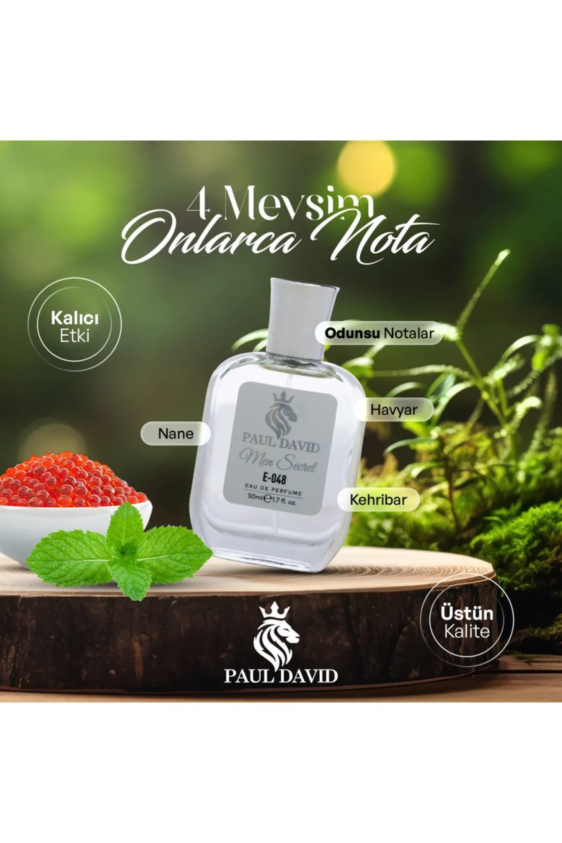 Orijinal Özel Seri Uzun Süre Kalıcı E-048 Erkek Parfüm 50ml - Görsel 3